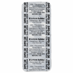 A blister pack labeled Chlorine DPD #3 RAPID TesTabs by LaMotte, with safety and hazard information in black text on a white background. The package includes a U.S. address and a phone number.