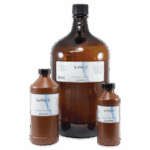 Three brown laboratory bottles of varying sizes, each labeled Sulfite C and capped with black lids, are grouped together against a white background.